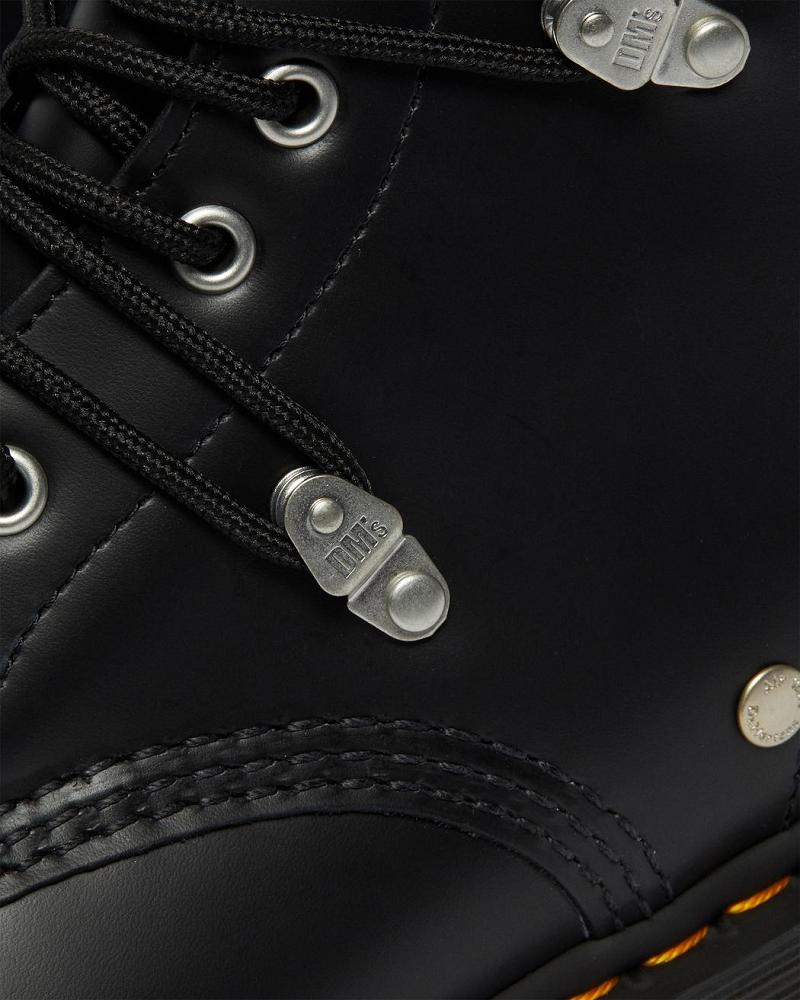 Dr Martens 1460 Bex Stud Lær Snørestøvletter Dame Svarte | Norge 620JPQ